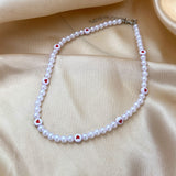 Cifeeo New Lovely Daisy Flower Colorful Beads Pearl Clavicle Choker Necklace for Women Girls Spring Summer Jewelry Wholesale