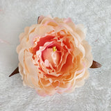 10pcs High Simulation Core Peony Flower Head Silk Flower DIY Wedding Flower Wall Background Decoration Silk Rose
