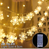 FRIGG LED String Fairy Lights Xmas Snowflakes Snowman 2022 Christmas Ornament Decorations For Home Noel Navidad New Year 2023