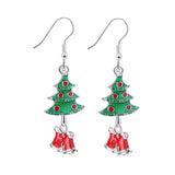 Christmas Gift Christmas Ornaments Earrings Pendant Santa Claus Xmas Tree Santa Jingle Bells Ear Accessories New Year 2023 Gifts Natal Noel