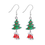 Christmas Gift Christmas Ornaments Earrings Pendant Santa Claus Xmas Tree Santa Jingle Bells Ear Accessories New Year 2021 Gifts Natal Noel