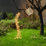 Retro Solar Watering Can Fairy Metal Lights Christmas Decorations outdoor yard Decor Lamp for Wedding Xmas Party supplies