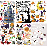 Christmas Gift  Halloween Party Supplies Window Stickers Skull Skeleton Wall Stickers Haunted House Horror Halloween Decoration For Home