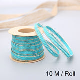 10M/Roll Vintage Jute Burlap Rolls Hessian Ribbon With Lace Wedding Party Xmas New Year  Decoration DIY Craft Gift Wrapping