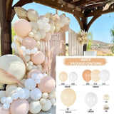 Rose Apricot Macaron Balloon Garland Arch Kit Wedding Birthday Party Decoration Confetti Latex Balloons For Girls Baby Shower