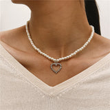 Cifeeo Goth Baroque Pearl Butterfly Pendant Necklace for Women Vintage Multi Layer Link Chain Necklace Punk Aesthetic Jewelry