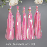 Back to college decoration   Cifeeo  Wedding Decoration Iridescent Paper Tassel Garland For Mermaid Baptism Birthday Baby Shower Decorations Unicorn Party