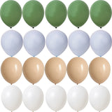 Christmas Gift 15/20pcs 10inch Balloon Kit Avocado Green White Gold Confetti Balls Birthday Wedding Jungle Party DIY Decoration Home Supplies