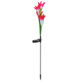 Outdoor LED Solar Light RGB Color Lily Garden Flower Waterproof Decorative Light Solar Courtyard Lawn Porch Path Night Light