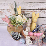 Cifeeo  Stuffed Rabbit Doll Easter Decoration For Home Cloth Art Bunny Ornaments Happy Easter Party Supplies Kids Gift