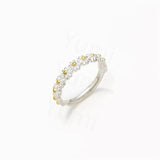 Daisy Rings for Women Cute Flower Ring Adjustable Ring Open Rings Cute Silver Color Ring Accessories Jewelry