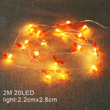 1.6m 10Led Christmas Decorations Santa Claus Xmas Tree LED String Lights Garland Xmas Tree Ornament Festival Decoration for Home