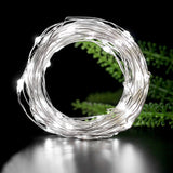 10X include battery 2M Silver Wire Garland Bottle Stopper For LED string lights Wedding Christmas New Year Holiday Decoration