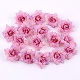 Cifeeo 20 pieces of artificial flower head high quality DIY fake flowers wedding party home living room dining table garden decorations