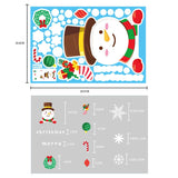 Christmas Gift Christmas Sticker Santa Claus Xmas Elk Snowflake Faceless Doll Window Stickers Merry Christmas Feliz Navidad Decor For Home 2022