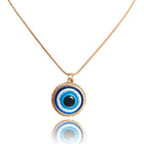 Back To School  1PC Blue Glass 30mm Evil Eye Pendants Necklace For Women Men Turkey Evil Eyes Lucky Necklace Choker Jewelry Accessories