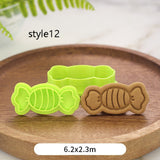 Christmas Gift Christmas Cookie Plunger Cutters Fondant Cake Mold Biscuit Sugarcraft Cake Decorating Tools