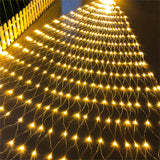 1.5x1.5M 3x2M 6x4M LED Net Mesh Fairy String Light Window Curtain Christmas Fairy Light Wedding Party Holiday Garland Light