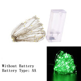 Christmas Gift 2m/3m/5m/10m Copper Wire Battery Box Garland LED Wedding Christmas Decoration for Home Decor New Year 2022 Party Festoon Light
