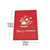 10 Pack 3D Merry Christmas Tree Pop-Up Holiday Cards with Envelope New Year Greeting Cards Handmade