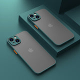 Luxury Matte Transparent Phone Cases For iPhone 11 12 13 Pro XS Max Mini X XR 8 7 6 Plus SE 2 Camera Protection Shockproof Cover