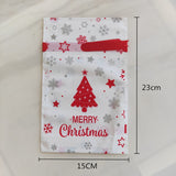 Christmas Gift 3/10Pcs Santa Gift Bag Candy Bag Snowflake Crisp Drawstring Bag Merry Christmas Decorations for Home New Year  Noel Presents