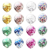 Back  To School Cifeeo 10/20 Rose Confetti Latex Transparent Balloons Metallic Confetti Ballon Baby Shower Kids Birthday Party Wedding Decoration Ball