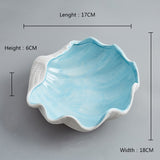 Creative Ceramic Shell Ashtray Beach Ashtray Tobacco Tray Weed Somking Accessories Home Desk Accessories Gift for Boyfriend