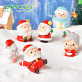 Christmas Gift Cartoon Mini Santa Claus Snowman Cake Decorations Merry Christmas Decor For Home Happy New Year 2022 Naviidad Cupcake Decor Gift