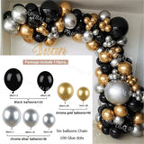 1Set White Gold Balloon Garland Arch Kit Wedding Latex Balloon Kid's Adult Birthday Party Decoration Baby Shower Globos Supplies