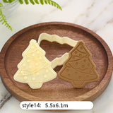 Christmas Gift Christmas Cookie Plunger Cutters Fondant Cake Mold Biscuit Sugarcraft Cake Decorating Tools