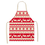 Linen Merry Christmas Apron Christmas Decorations for Home Kitchen Accessories Natal Navidad  New Year Christmas Gifts