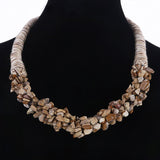 ZOSHI New Fashion Simulated Pearl Necklace for Women Flower Collars Trendy Necklaces & Pendants Statement Necklace Jewelry