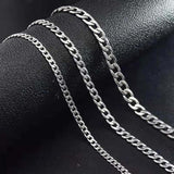 Christmas Gift Stainless Steel Chain Necklaces for Women Men Long Hip Hop Necklace On The Neck Fashion Jewelry Accessories Friends Gifts