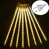 30/50CM Solar LED Meteor Shower Rain Lights Holiday Christmas Fairy String Lights Waterproof Garden Tree Hanging Garland Light