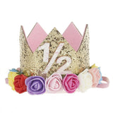 Baby Shower 1 Year Birthday Party Decoration Kid Princess Crown 1st Birthday Party First Birthday Boy Girl birthday party Decor