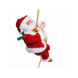 Christmas Gift Electric Santa Claus Toys Climb Ladder Christmas Old Man Doll Music Creative Children Xmas Gifts Toy U3