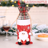 Christmas Wine Bottle Cover Merry Christmas Decorations For Home  Christmas Ornament New Year  Xmas Navidad Gifts