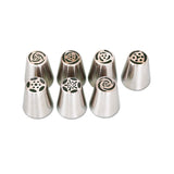 Cifeeo Stainless Steel DIY Pastry Nozzle Icing Piping Nozzle Pastry Tips Tulip Flower Cookie Chocolate Mold Baking Tool Cake Decorating