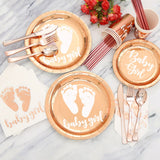 Baby Girl Birthday Party Decoration Disposable Cup Tableware Plate Baby Shower Balloon Decoration Gender Reveal Party Supplies