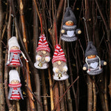 Christmas Gift New Knitted Puppets Pendant Creative Small Doll Decoration Charm Christmas Tree Christmas New Year Decoration DIY Crafts Gifts