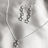 New Star Earrings Star Goddess Necklace Stars Children Gifts Witchcraft Gifts Modern Witch Necklace Stars Charm Earrings