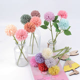 Cifeeo 1/5pcs Dandelion Flower Ball Simulation Bouquets Artificial Flower Wall Fake Flower Home Decoration Wedding Holding Flower