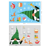 Merry Christmas Tree Santa Claus Snowman  Window Paste Sticker Winter  New Year Party Xmas Home Decoration Noel Natal Kerst