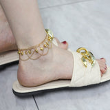 2022 NEW Summer Fishbone Gold Color Anklets Fashion Ankle Foot Jewelry Leg Chain on Foot for Women Gifts