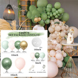 1Set White Gold Balloon Garland Arch Kit Wedding Latex Balloon Kid's Adult Birthday Party Decoration Baby Shower Globos Supplies