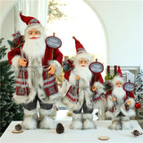 Christmas Gift christmas decorations for home Christmas Dolls Santa Claus Toys Xmas Figurines Christmas Gift for Kid Red Xmas Tree Ornament