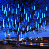 30/50CM Solar LED Meteor Shower Rain Lights Holiday Christmas Fairy String Lights Waterproof Garden Tree Hanging Garland Light