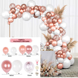 Rose Gold Balloon Arch Garland Kit Wedding Birthday Baloon Birthday Party Decor Kids Baby Shower Latex Confetti Ballon