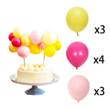 Christmas Gift 1pack 5 Inch Balloon Cake Topper Cloud Shape Confetti Balloon Cake Topper balons for Birthday Baby Shower Wedding Decoration